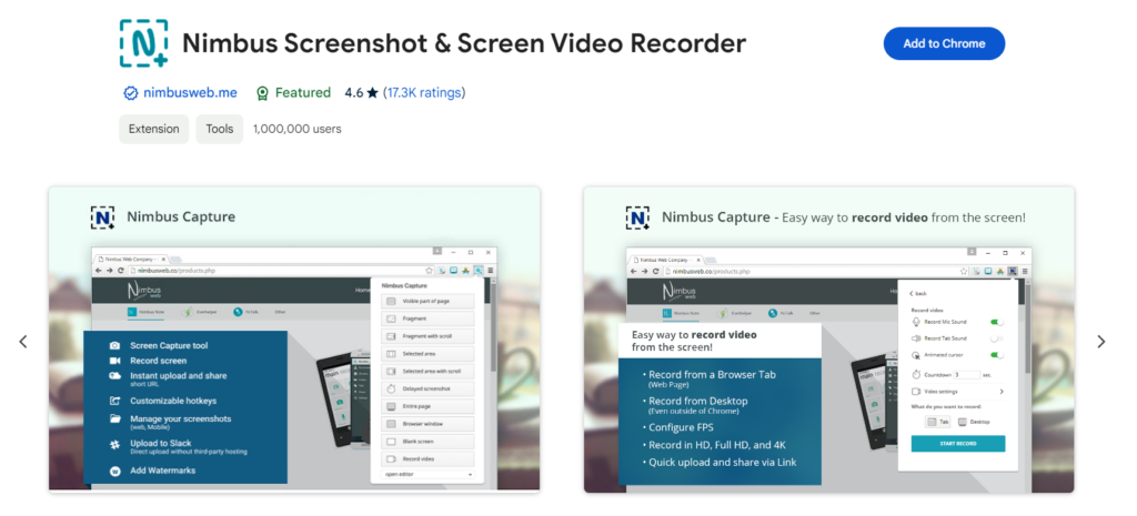 screenshot and screen recorder tool best chrome extension