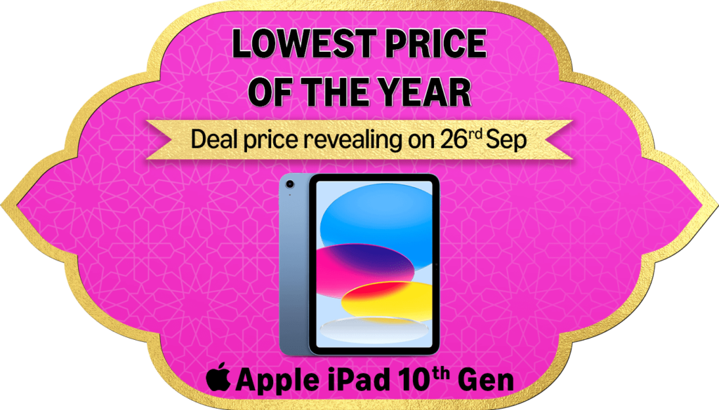 Amazon Great Indian Festival Sale iPad 10th Gen Deal price reveal